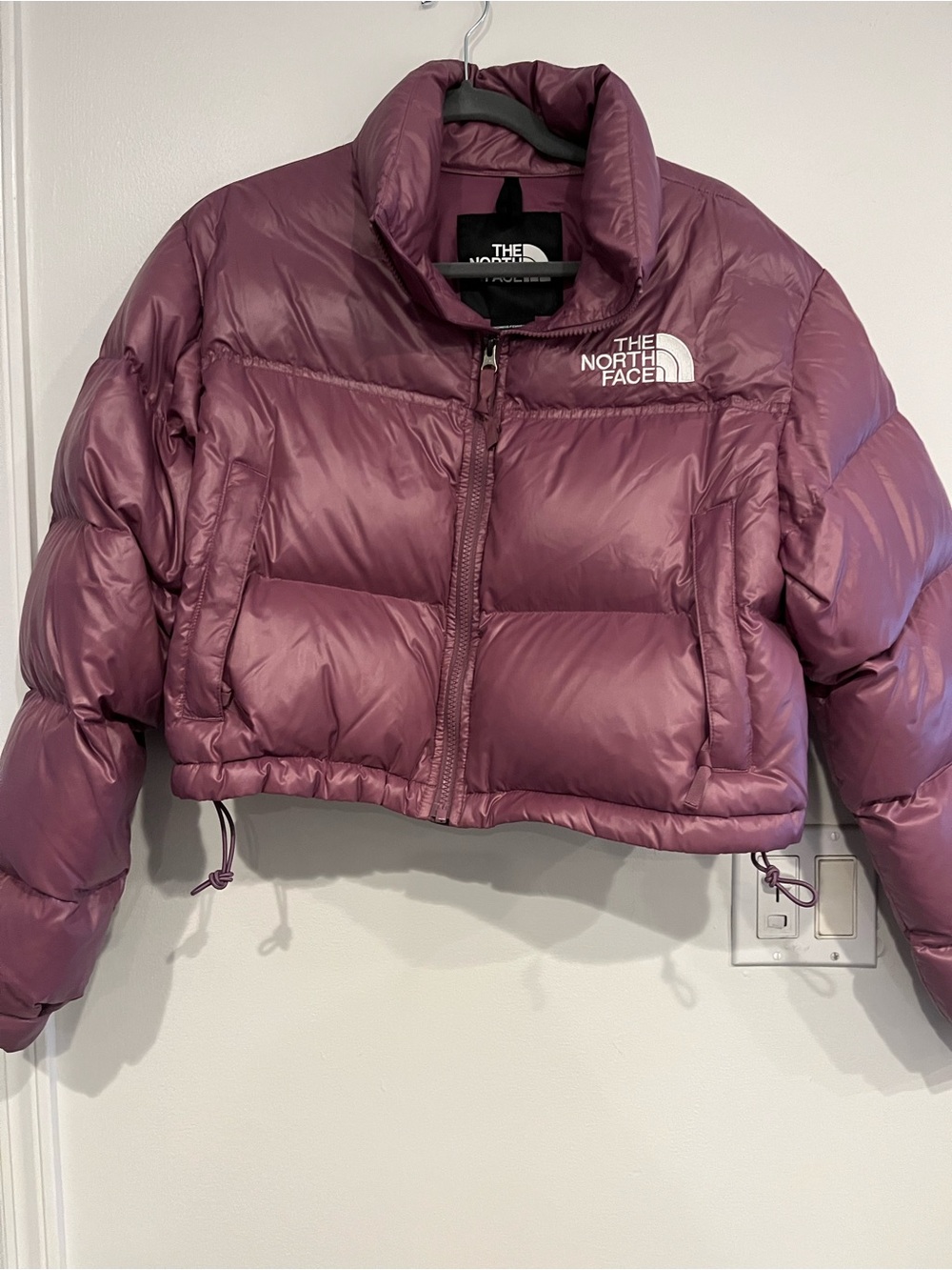 The North Face Women's Cropped Puffer Jacket - Mauve Plum